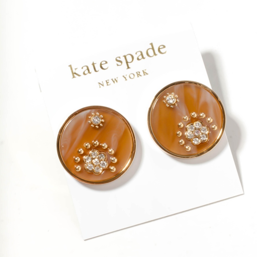 Kate Spade Out Of Her Shell Tortoise earrings